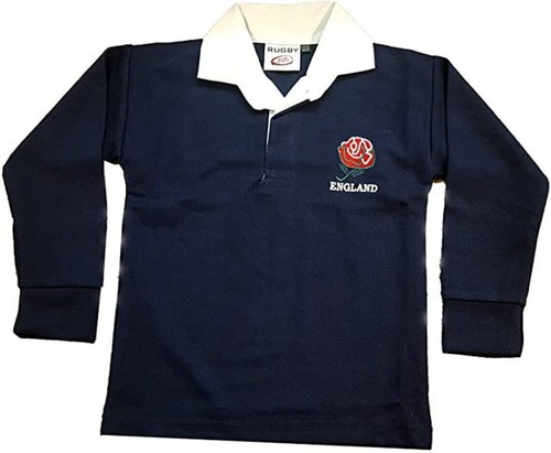 Boys england rugby shirt navy - england,